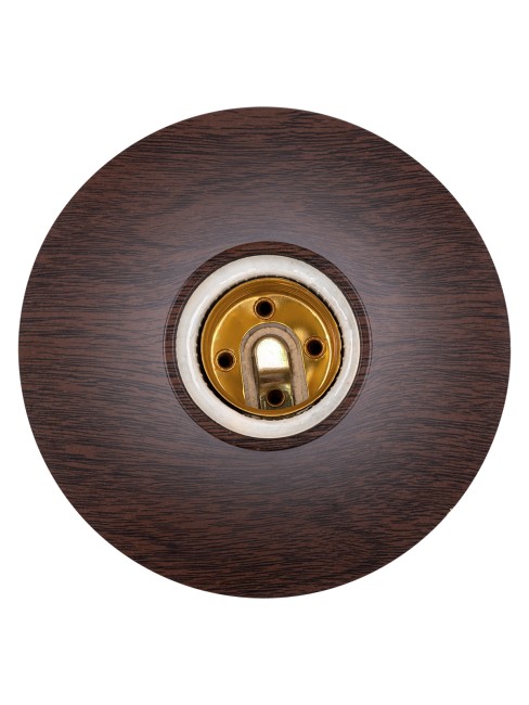 Патрон-основание, керамический E27, "ЭКО" венге TDM Патрон-основание, керамический E27, "ЭКО" венге TDM