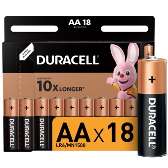 Элемент питания Duracell LR6-18BL BASIC (18/180/20520)