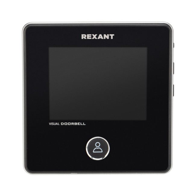 Видеоглазок дверной REXANT (DV-113) с цветным LCD-дисплеем 2.8" с функцией звонка и записи фото, встроенный аккумулятор 