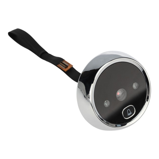 Видеоглазок дверной REXANT (DV-113) с цветным LCD-дисплеем 2.8" с функцией звонка и записи фото, встроенный аккумулятор 