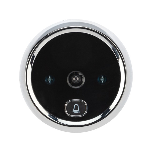 Видеоглазок дверной REXANT (DV-113) с цветным LCD-дисплеем 2.8" с функцией звонка и записи фото, встроенный аккумулятор 