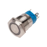 Кнопка антивандальная Ø19 250В Фикс (5с) OFF-ON/ON-OFF подсв/зеленая REXANT Кнопка антивандальная Ø19 250В Фикс (5с) OFF-ON/ON-OFF подсв/зеленая REXANT