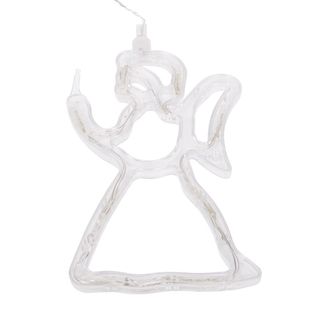 Фигура светодиодная Ангелок на присоске с подвесом, цвет ТЕПЛЫЙ БЕЛЫЙ Фигура светодиодная Ангелок на присоске с подвесом, цвет ТЕПЛЫЙ БЕЛЫЙ