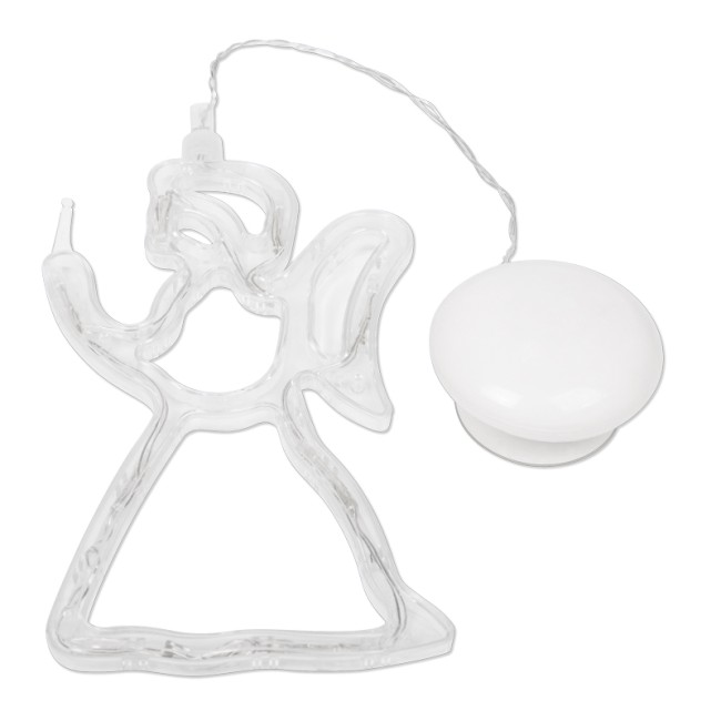 Фигура светодиодная Ангелок на присоске с подвесом, цвет ТЕПЛЫЙ БЕЛЫЙ Фигура светодиодная Ангелок на присоске с подвесом, цвет ТЕПЛЫЙ БЕЛЫЙ