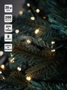 Гирлянда светодиодная "Нить" LD200-GWW-BO 20м 200LED тепл. бел. уличная 8 режимов элементы питания 3хAA SHLights 4690601045461 Гирлянда светодиодная "Нить" LD200-GWW-BO 20м 200LED тепл. бел. уличная 8 режимов элементы питания 3хAA SHLights 4690601045461