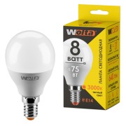Светодиодная лампа WOLTA LX 30Y45GL8E14 8Вт 3000K Е14 Светодиодная лампа WOLTA LX 30Y45GL8E14 8Вт 3000K Е14
