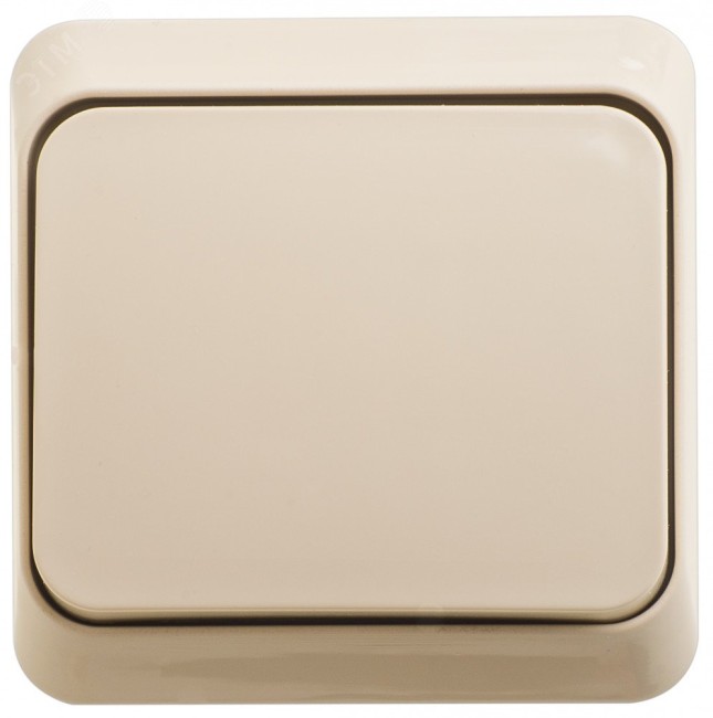 ЭТЮД Выключатель кнопочный наружный бежевый