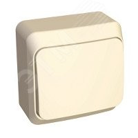 ЭТЮД Выключатель кнопочный наружный бежевый