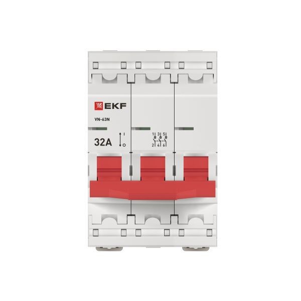 Выключатель нагрузки 3п 32А ВН-63N PROxima EKF S63332 Выключатель нагрузки 3п 32А ВН-63N PROxima EKF S63332