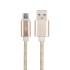 USB кабель micro USB, золото металл, 1 метр REXANT