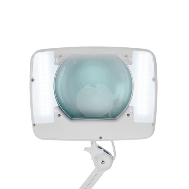Лупа на струбцине квадратная 5D с подсветкой 60 SMD LED, сенсорный регулятор яркости, 190х157мм, белая REXANT Лупа на струбцине квадратная 5D с подсветкой 60 SMD LED, сенсорный регулятор яркости, 190х157мм, белая REXANT