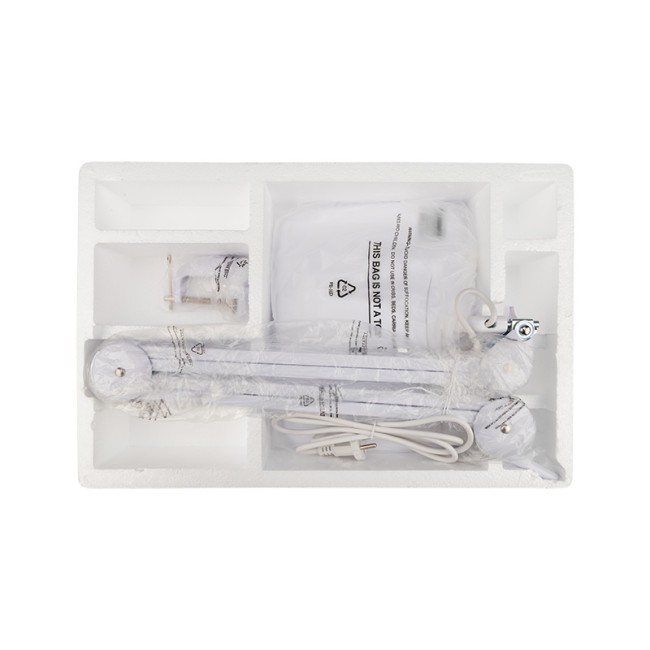 Лупа на струбцине квадратная 5D с подсветкой 60 SMD LED, сенсорный регулятор яркости, 190х157мм, белая REXANT Лупа на струбцине квадратная 5D с подсветкой 60 SMD LED, сенсорный регулятор яркости, 190х157мм, белая REXANT