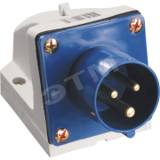 Вилка кабельная 32А 2Р+E IР44 на поверхность 220В 523