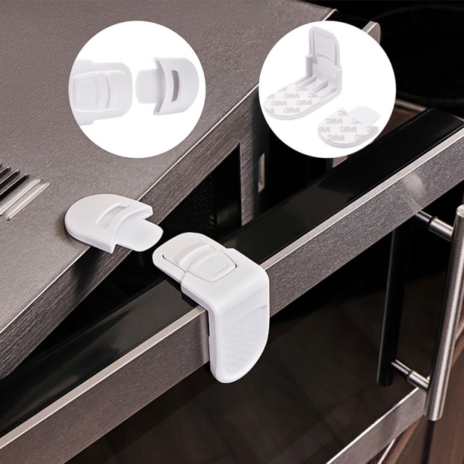 Внешний замок-блокиратор для выдвижных ящиков скругленный (1 шт/уп)  HALSA