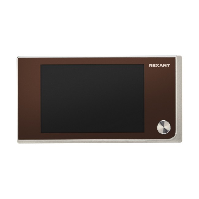 Видеоглазок дверной REXANT (DV-114) с цветным LCD-дисплеем 3.5", широкий угол обзора 120°