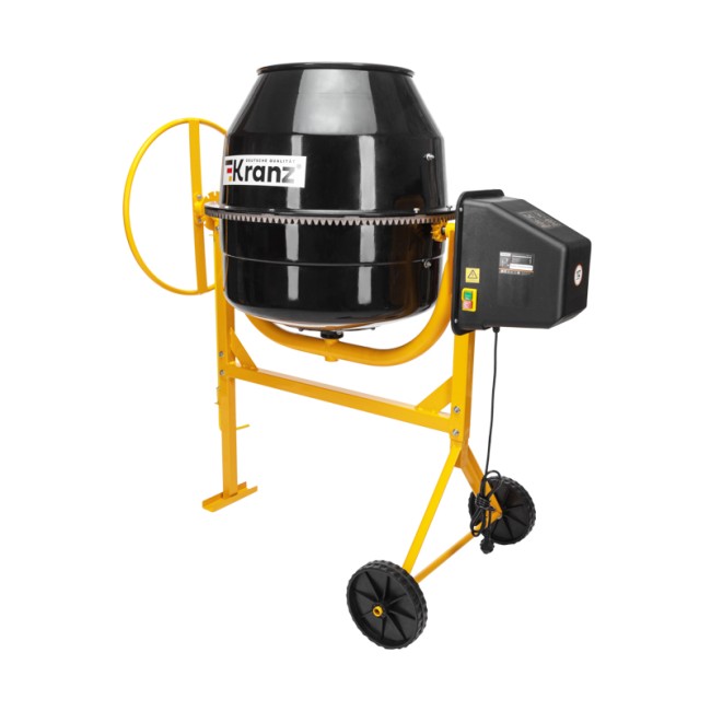 Бетоносмеситель KR-180, 700Вт, 180л, чугунный венец KRANZ Бетоносмеситель KR-180, 700Вт, 180л, чугунный венец KRANZ