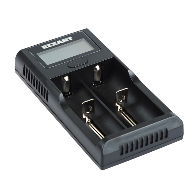 Устройство зарядное i2 для 2-х Li-ion 18650 с быстрой зарядкой REXANT Устройство зарядное i2 для 2-х Li-ion 18650 с быстрой зарядкой REXANT