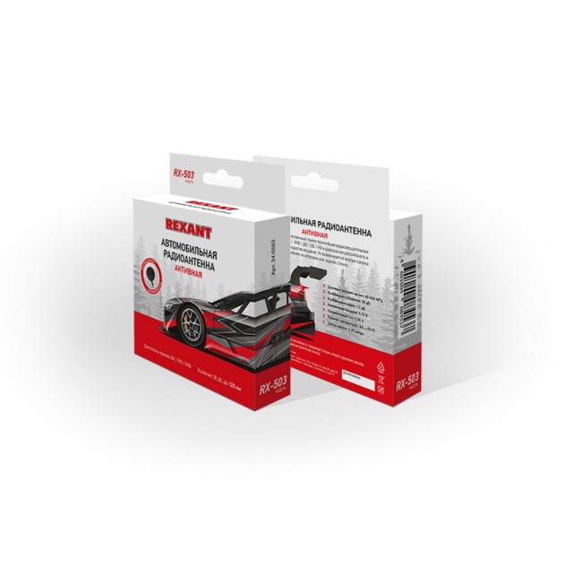 Антенна автомобильная внутрисалонная (радио), активная (модель RX-503) REXANT Антенна автомобильная внутрисалонная (радио), активная (модель RX-503) REXANT