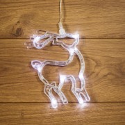 Фигура светодиодная Олененок на присоске с подвесом, цвет белый Фигура светодиодная Олененок на присоске с подвесом, цвет белый