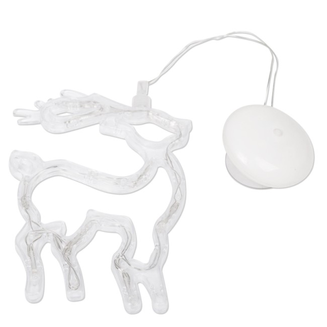 Фигура светодиодная Олененок на присоске с подвесом, цвет белый Фигура светодиодная Олененок на присоске с подвесом, цвет белый