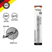 Сверло по металлу 12х151х101 мм «Стандарт+» (P6M5 M-2) (1 шт. в блистере) DIN 338 Kranz Сверло по металлу 12х151х101 мм «Стандарт+» (P6M5 M-2) (1 шт. в блистере) DIN 338 Kranz