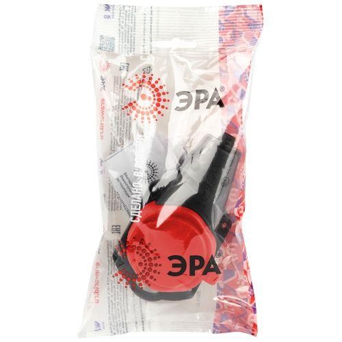 Колодка 1-м с заземл. 16A IP44 KX-1e-RED-IP44 каучук. красн. Эра Б0068412