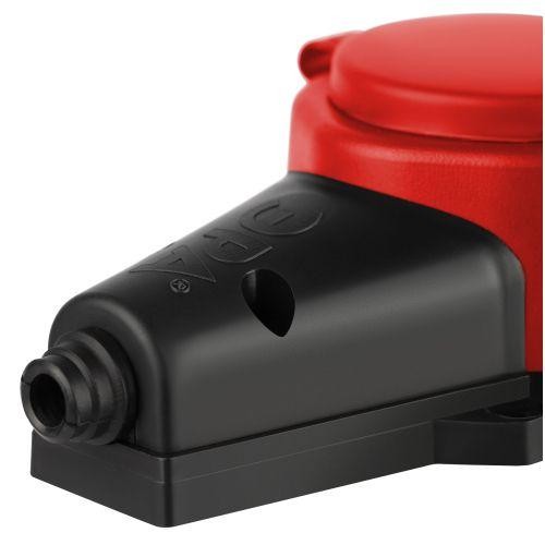 Колодка 1-м с заземл. 16A IP44 KX-1e-RED-IP44 каучук. красн. Эра Б0068412