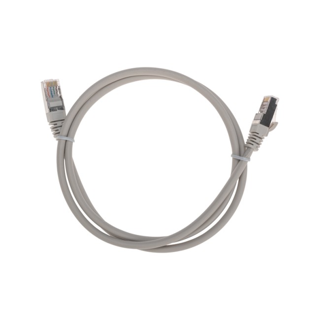  Патч-корд F/UTP, CAT 5e, RJ45-RJ45, 26AWG, LSZH, серый, 1м  REXANT