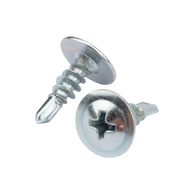 Саморез с прессшайбой ПШС сверло 4,2х13, пакет (1000 шт/уп) KRANZ