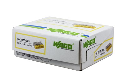 2273-205 Экспресс-клемма 5-проводная до 2,5 мм², (100 шт./уп.) WAGO 