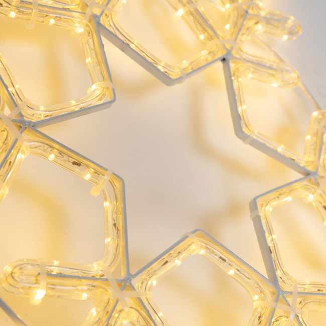 Фигура Снежинка цвет ТЕПЛЫЙ БЕЛЫЙ, размер 55x55 см NEON-NIGHT Фигура Снежинка цвет ТЕПЛЫЙ БЕЛЫЙ, размер 55x55 см NEON-NIGHT