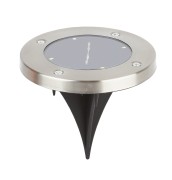 Садовый светильник на солнечной батарее, сталь, пластик 13 см ERAST040-08 ЭРА