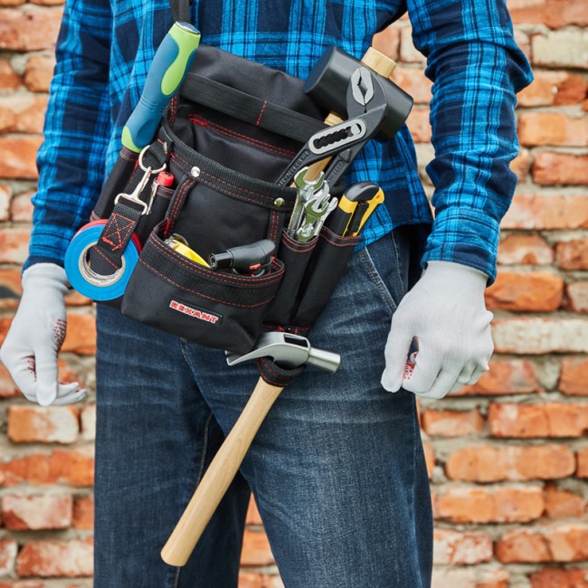 Сумка монтажника поясная с 7 отделениями RE-7 REXANT Сумка монтажника поясная с 7 отделениями RE-7 REXANT