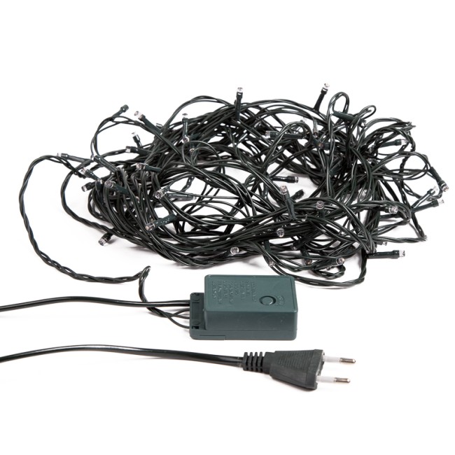 Гирлянда Твинкл-Лайт 20 м, темно-зеленый ПВХ, 160 LED, цвет белый Гирлянда Твинкл-Лайт 20 м, темно-зеленый ПВХ, 160 LED, цвет белый