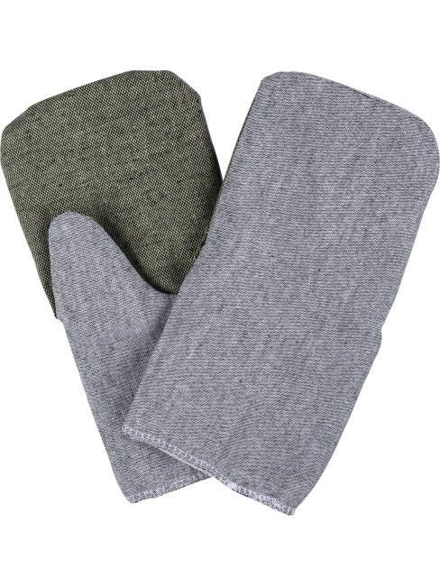 Рукавицы рабочие "Полюс", брезентовый наладонник, основа бязь, ватин, серые, 1 пара, TDM