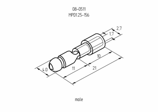 Разъем штекерный изолированный штекер 4 мм 0.5-1.5 мм² (РШи-п 1.5-4/РШИп 1,25-4) красный REXANT Разъем штекерный изолированный штекер 4 мм 0.5-1.5 мм² (РШи-п 1.5-4/РШИп 1,25-4) красный REXANT
