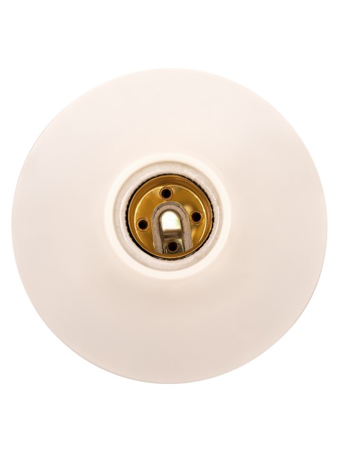 Патрон-основание, керамический E27, слоновая кость TDM Патрон-основание, керамический E27, слоновая кость TDM