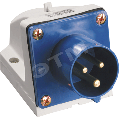 Вилка кабельная 16А 2Р+E IР44 на поверхность 250В 513