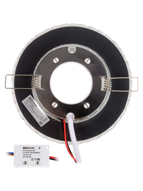 Светильник встраиваемый СВ 03-14 GX53 230В LED подсветка 5 Вт зеркальный/хром TDM Светильник встраиваемый СВ 03-14 GX53 230В LED подсветка 5 Вт зеркальный/хром TDM