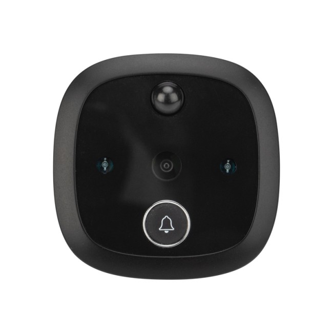 Видеоглазок дверной REXANT (DV-115) с цветным LCD-дисплеем 4.3" с функцией записи фото/видео по движению, встроенный звонок, ночной режим работы