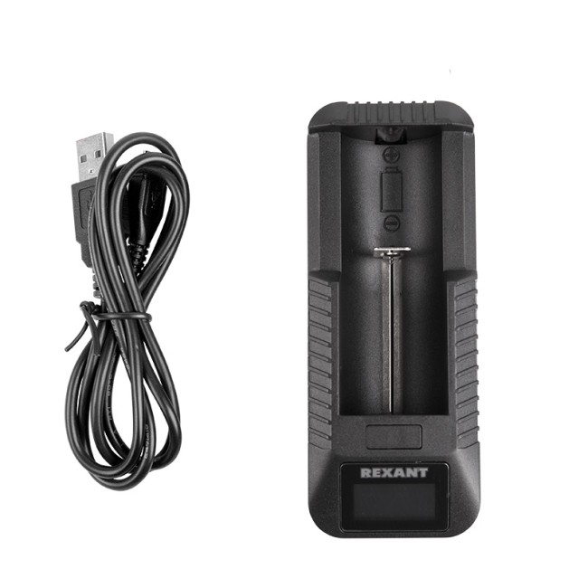 Устройство зарядное i1 для 1 Li-ion 18650 с быстрой зарядкой REXANT Устройство зарядное i1 для 1 Li-ion 18650 с быстрой зарядкой REXANT