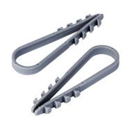 Дюбель-хомут нейлоновый 11-18мм, круглый, серый (100 шт/уп) PROconnect Дюбель-хомут нейлоновый 11-18мм, круглый, серый (100 шт/уп) PROconnect