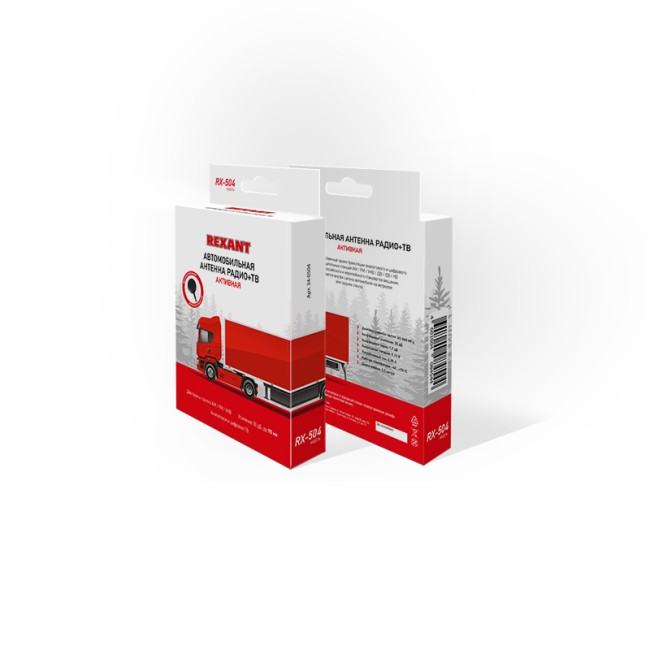 Антеннa автомобильная внутрисалонная (радио + ТВ), активная (модель RX-504) REXANT Антеннa автомобильная внутрисалонная (радио + ТВ), активная (модель RX-504) REXANT