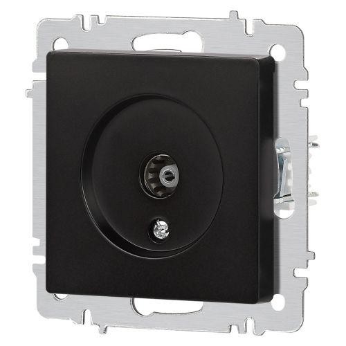 Розетка телевизионная одиночная TV СП Accent 6-301-05 IP20 антрацит Intro Розетка телевизионная одиночная TV СП Accent 6-301-05 IP20 антрацит Intro