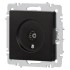 Розетка телевизионная одиночная TV СП Accent 6-301-05 IP20 антрацит Intro Розетка телевизионная одиночная TV СП Accent 6-301-05 IP20 антрацит Intro