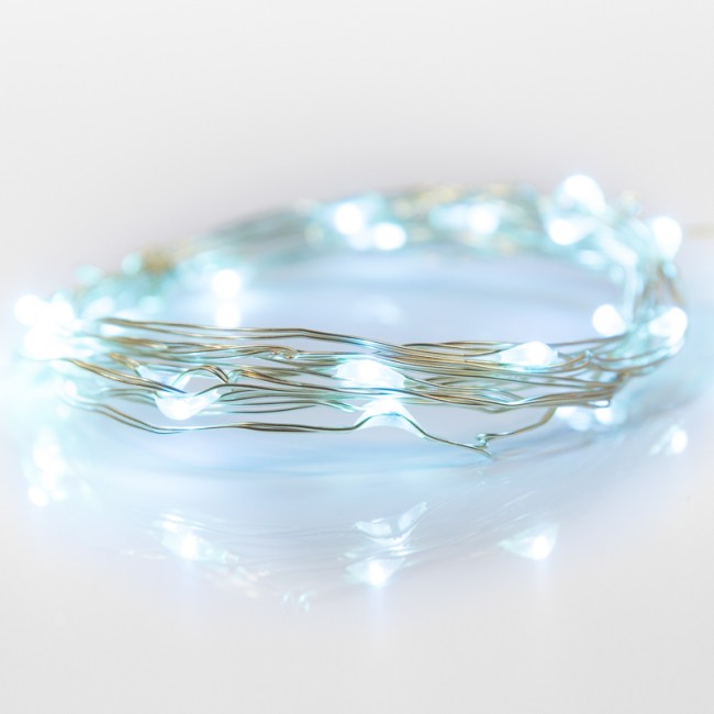 Гирлянда Роса, 2 м, 20 диодов, цвет голубой, тонкий батарейный блок Гирлянда Роса, 2 м, 20 диодов, цвет голубой, тонкий батарейный блок