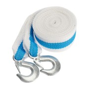 Трос буксировочный REXANT 7 т, 5 м, с двумя крюками, в чехле Трос буксировочный REXANT 7 т, 5 м, с двумя крюками, в чехле