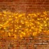 Гирлянда Светодиодный Дождь 2х0,8м, 160 LED ТЕПЛЫЙ БЕЛЫЙ, прозрачный ПВХ, IP65, эффект мерцания, 230В соединяется NEON-NIGHT (нужен шнур питания 303-500-1)