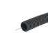Труба гофрированная ПНД 20 мм с протяжкой легкая черная (100м)