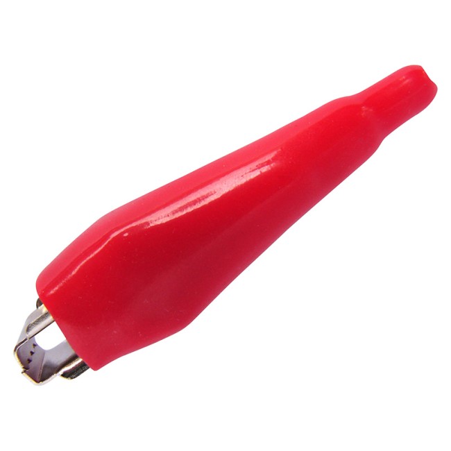 Зажим крокодил в изоляторе REXANT, длина 56 мм, ток 5A, 2 шт.